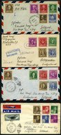 USA 455-89 BRIEF, Scott 859-93, 1940, Berühmte Amerikaner Auf 7 Briefen In Die Schweiz, Prachtsatz - Autres & Non Classés