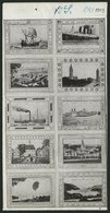 USA 1909, The River Hudson Route, Vignetten-Heftchenblatt Mit 10 Verschiedenen Ansichten, 2 Werte Falzrest, Sonst Postfr - Other & Unclassified