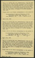 GANZSACHEN 1950, Jüdische Entschädigungsansprüche Gegen Deutschland, 3 Verschiedene 1 C. Ganzsachenkarten, Pracht - Sonstige & Ohne Zuordnung