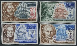 WALLIS- UND FUTUNA-INSELN 242-45 **, 1973, Entdecker Und Schiffe, Prachtsatz, Mi. 70.- - Ungebraucht