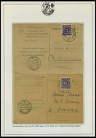 SLG., LOTS DEUTSCHLAND 1945 - Ca. 1960, Stempelsammlung Heide In Holstein In 3 Bänden, überwiegend Belege Der Alliierten - Sammlungen