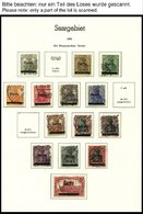 DIVERSES - SAMMLUNGEN, LO O,Brief , Gestempelte Sammlung Saargebiet Und Saarland Von 1920-56 Im Leuchtturm Album, Abstem - Colecciones