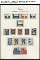 EUROPA UNION **, 1957, Baum, Kompletter Jahrgang, Pracht , Mi. 242.- - Collections