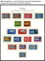 EUROPA UNION **, 1969-71, Stilisierter Tempel, Flechtwerk Und Waagerechte Kette, 3 Komplette Jahrgänge, Pracht, Mi. 272. - Colecciones
