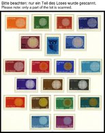 EUROPA UNION **, 1970/1, Flechtwerk Und Waagerechte Kette, 2 Komplette Jahrgänge, Pracht, Mi. 173.- - Collections