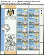 EUROPA UNION KB O, 1992, Entdeckung Amerikas, 14 Verschiedene Kleinbogensätze, Pracht, Mi. 710.- - Colecciones