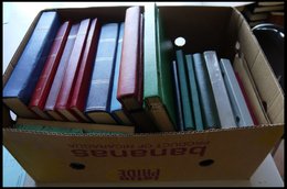 WUNDERKISTEN, NACHLÄSSE **,o,Brief,* , Reichhaltiger Sammlernachlaß: Karton Mit 9 Großen Und 7 Kleinen Einsteckbüchern, - Autres & Non Classés