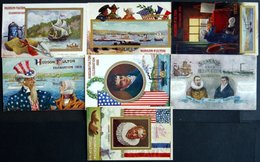 ALTE POSTKARTEN - USA 1909, HUDSON-FULTON CELEBRATION, 7 Verschiedene Farbige Ansichtskarten, Meist Ungebraucht - Altri & Non Classificati