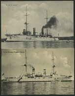 ALTE POSTKARTEN - SCHIFFE KAISERL. MARINE BIS 1918 S.M.S. Hansa, 2 Karten, Eine Gebraucht - Oorlog