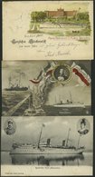 ALTE POSTKARTEN - SCHIFFE KAISERL. MARINE BIS 1918 S.M.S. Hohenzollern, 3 Gebrauchte Karten - Warships