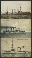 ALTE POSTKARTEN - SCHIFFE KAISERL. MARINE S.M.S. Königsberg, 3 Karten, Dabei 2 Feldpostkarten - Guerre