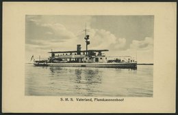 ALTE POSTKARTEN - SCHIFFE KAISERL. MARINE S.M.S. Vaterland, Flusskanonenboot, Ungebrauchte Karte - Warships