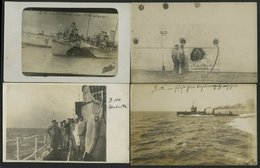 ALTE POSTKARTEN - SCHIFFE KAISERL. MARINE BIS 1918 Kriegsschiffe: Sammlung Von 145 Meist Privaten Ungebrauchten Fotokart - Warships