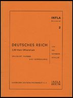 PHIL. LITERATUR Druckart, Farben Und Verwendung, Heft 2, 1958, Infla-Berlin, 19 Seiten - Philately And Postal History