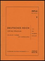 PHIL. LITERATUR Druckart, Farben Und Verwendung, Heft 2, 1958, Infla-Berlin, 19 Seiten - Filatelia E Storia Postale