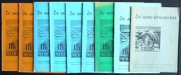 PHIL. LITERATUR De Aero Philatelist, 9 Verschiedene Hefte Aus 1969-1975, Arge De Vliegende Hollander, Mit Vielen Abbildu - Philately And Postal History