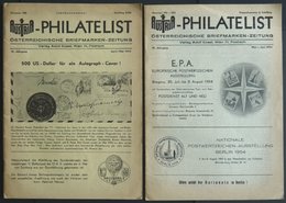 PHIL. LITERATUR Austria-Philatelist, 2 Hefte Nr. 100 Und 101-102, April/Mai Und Mai-Juni 1954, Adolf Kosel Verlag, Mit V - Filatelia E Historia De Correos