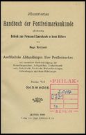 PHIL. LITERATUR Krötzsch-Handbuch Der Postfreimarkenkunde - Schweden, 1908, 116 Seiten, Gebunden, Einband Leichte Gebrau - Philatélie Et Histoire Postale