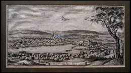 HAGENOHSEN, Gesamtansicht, Kupferstich Von Merian Um 1645 - Lithographien