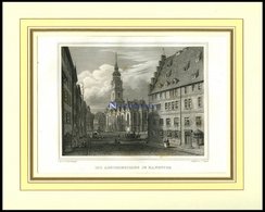 HANNOVER: Die Ägidienkirche, Stahlstich Von Osterwald/Poppel, 1840 - Lithographies