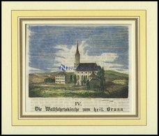 HOHENTHAN/NIEDERBAYERN: Die Wallfahrtskirche Zum Heil. Brunn, Kolorierter Holzstich A.d. Sulzb. Kalender Von 1866 - Lithographies