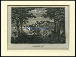 MEERSBURG, Gesamtansicht, Holzstich Von Heunisch Um 1840 - Litografia