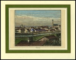 VILSBURG, Teilansicht, Kolorierter Holzstich Aus Malte-Brun Um 1880 - Litografía