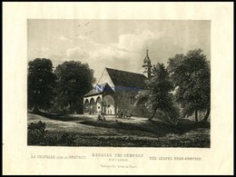 SEMPACH: Die Kapelle, Stahlstich Um 1840 - Lithographien