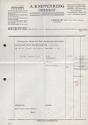 A6316 - Alte Rechnung - Ohrdruf - A. Knippenberg - Matratzen Und Stahlwarenfabrik 1938 - 1900 – 1949