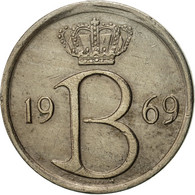 Monnaie, Belgique, 25 Centimes, 1969, Bruxelles, TTB+, Copper-nickel, KM:154.1 - 25 Cents