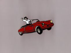 Pin's Voiture Citroen DS Cabriolet (signé Démons Et Merveilles)  Longueur: 3,6 Cm - Porsche