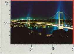 CARTOLINA NV TURCHIA - ISTANBUL - The Bosphorus Bridge - Notturno - 10 X 15 - Turquia