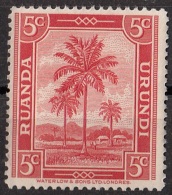 68 Ruanda Urundi 1942 Oil Palms Nuovo MNH - Nuovi