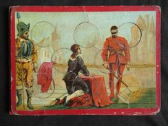 Ancienne Planche De Loto Et 8 Jetons Chromo Pour Compléter Un Jeux Fin XIX ème - Jouets Anciens