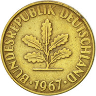 Monnaie, République Fédérale Allemande, 10 Pfennig, 1967, Stuttgart, TTB+ - 10 Pfennig