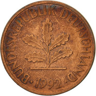 Monnaie, République Fédérale Allemande, 2 Pfennig, 1992, Stuttgart, TTB - 2 Pfennig