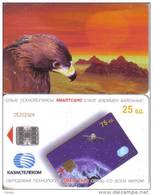 Kazakhstan-brids-25 Units--(out Side Number)-(chip Card)-used+1 Card Prepiad Free - Kazakhstan