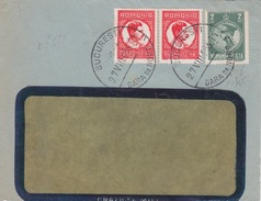 ROUMANIE - FRAGMENT DE LETTRE - 1933 - BUCAREST GARE DU NORD  - CACHET DE LA POSTE SUR TIMBRE N 437 ET 365 - Postmark Collection