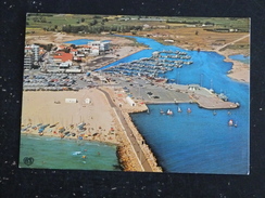 CANET SAINT NAZAIRE EN ROUSSILLON - PYRENEES ORIENTALES - VUE AERIENNE SUR LE PORT - Canet En Roussillon