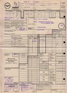 A6328 - Alte Rechnung - Frachtbrief - Deutsche Reichsbahn - Dornburg Oberfrohna Karl Marx Stadt 1967 - 1950 - ...