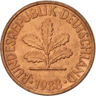 Monnaie, République Fédérale Allemande, 2 Pfennig, 1988, Munich, TTB+, Copper - 2 Pfennig