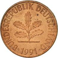 Monnaie, République Fédérale Allemande, 2 Pfennig, 1991, Stuttgart, TTB+ - 2 Pfennig