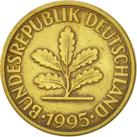 Monnaie, République Fédérale Allemande, 10 Pfennig, 1995, Munich, TTB+, Brass - 10 Pfennig