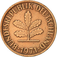 Monnaie, République Fédérale Allemande, 2 Pfennig, 1971, Stuttgart, SUP - 2 Pfennig