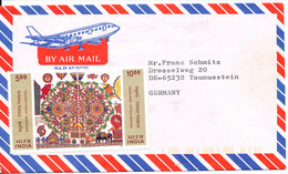 India Air Mail Cover Sent To Germany 2000 - Airmail