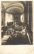 Grand-Hallet (Hannut) Intérieur De L'Eglise 1914. Carte Photo. Belle Animation - Hannuit