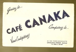 ---- BUVARD ----   CAFE  CANAKA - TTB - Coffee & Tea