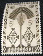 Madagascar 1943 Traveller Tree 5c - Mint - Unused Stamps