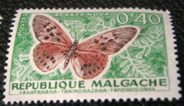 Madagascar 1960 Butterflies Acraea Hova 0.40f - Mint - Ongebruikt