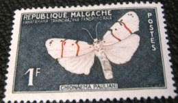 Madagascar 1960 Butterflies Chlonaema Pauliani 1f - Mint - Ongebruikt